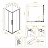 Душевой уголок RGW SV-31B 900x900 мм 32323199-14 черный Easy Clean Душевой уголок RGW SV-31B 900x900 мм 32323199-14 черный Easy Clean