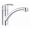 Картинка анонса товара «смеситель для кухни grohe eurosmart new с низким изливом и ограничением расхода воды, хром (3328120e»