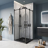 Картинка анонса товара «душевой уголок belbagno marino-a-2-90-c-nero 900x900 мм»