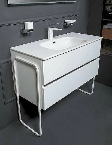 Тумба под раковину Armadi Art VALLESSI 80 белая глянец 837-080-W Тумба под раковину Armadi Art VALLESSI 80 белая глянец 837-080-W