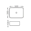 Раковина Aquatek ВЕГА AQ5515-MG 500x390x130, матовый серый, накладная Раковина Aquatek ВЕГА AQ5515-MG 500x390x130, матовый серый, накладная