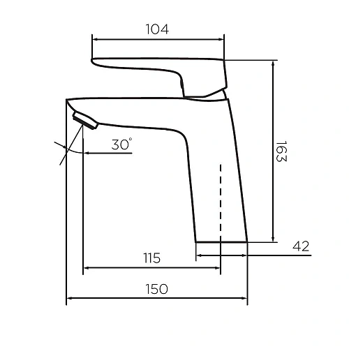 Смеситель для раковины Dorff Prime New D40102100 Смеситель для раковины Dorff Prime New D40102100