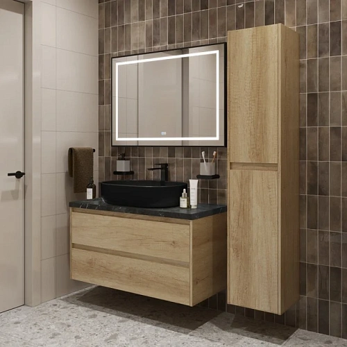 Тумба со столешницей и раковиной BelBagno KRAFT 100 kraft100rnn-kepmno-1084-h301-set подвесная KRAFT100RNN-KEPMNO-1084-H301-SET Тумба со столешницей и раковиной BelBagno KRAFT 100 kraft100rnn-kepmno-1084-h301-set подвесная KRAFT100RNN-KEPMNO-1084-H301-SET