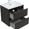 Тумба под раковину Aquanet Nova Lite 60 дуб черный (2 ящика) 00287894 Тумба под раковину Aquanet Nova Lite 60 дуб черный (2 ящика) 00287894