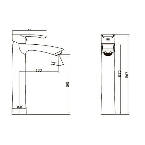 Смеситель для раковины Kaiser Aurora 67033 Смеситель для раковины Kaiser Aurora 67033