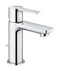Смеситель для раковины GROHE Lineare New с донным клапаном, XS-Size, хром (32109001)