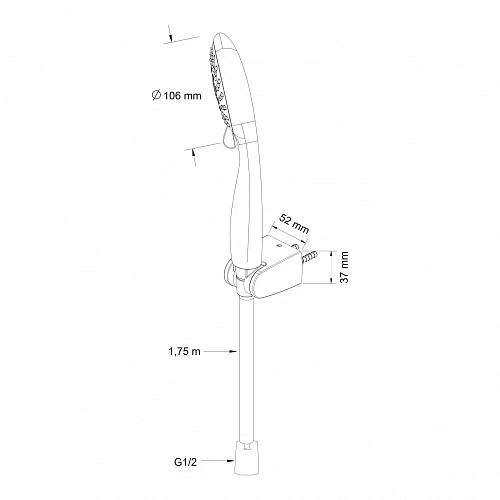 Душевая лейка Swedbe Harmony 5009 Душевая лейка Swedbe Harmony 5009