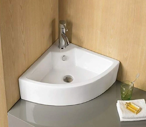 Раковина CeramaLux 9067B накладная/подвесная, белый Раковина CeramaLux 9067B накладная/подвесная, белый