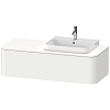 Картинка анонса товара «тумба под раковину duravit happy d.2 plus hp4942r3636 подвесная 130 см белая шелковисто-матовый лак»