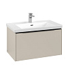 Картинка анонса товара «тумба под раковину villeroy &amp; boch subway 3.0 с подсветкой cashmere grey / cashmere grey c573l1vn»