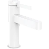 Смеситель для раковины Hansgrohe Finoris 100, со сливным клапаном Push-Open 76010700, матовый белый Смеситель для раковины Hansgrohe Finoris 100, со сливным клапаном Push-Open 76010700, матовый белый