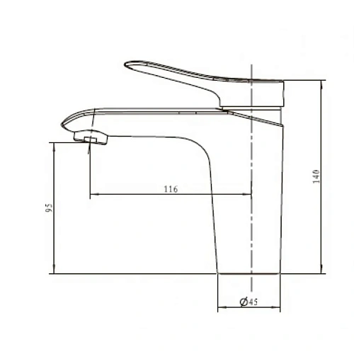 Смеситель для раковины Kaiser Sena 74011 Смеситель для раковины Kaiser Sena 74011