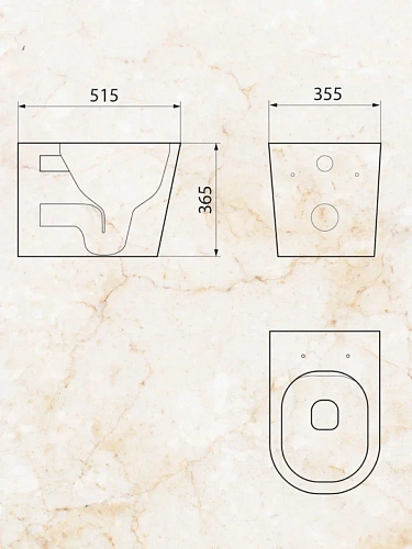 Унитаз подвесной Sintesi SIN-TS-SLR-182 безободковый, сиденье дюропласт микролифт Унитаз подвесной Sintesi SIN-TS-SLR-182 безободковый, сиденье дюропласт микролифт