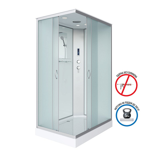 Душевая кабина Niagara Classic NG-43285-14QP (1200х800х2150) низкий поддон (13см) стекло матовое 432853QP Душевая кабина Niagara Classic NG-43285-14QP (1200х800х2150) низкий поддон (13см) стекло матовое 432853QP