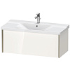 Тумба под раковину Duravit XVIU XV40170B122 подвесная 100 см белая глянцевый декор