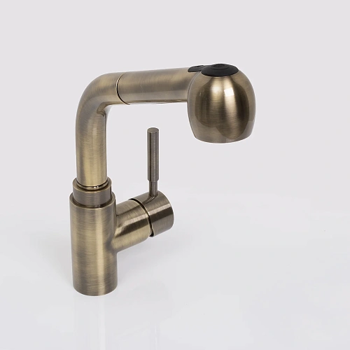 Смеситель для кухни WasserKRAFT A8237 с выдвижной лейкой светлая бронза Смеситель для кухни WasserKRAFT A8237 с выдвижной лейкой светлая бронза