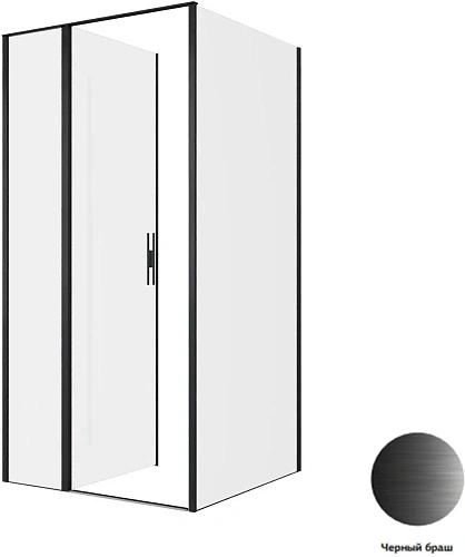 Душевой уголок Allen Brau Priority 100x100 3.31030.BBA + 3.31048.BBA черный браш Душевой уголок Allen Brau Priority 100x100 3.31030.BBA + 3.31048.BBA черный браш