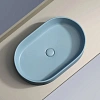 Раковина Ceramica Nova ELEMENT CN6048ML голубой матовый накладная Раковина Ceramica Nova ELEMENT CN6048ML голубой матовый накладная