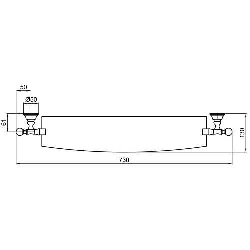 Полка Webert Karenina KA500701065 Полка Webert Karenina KA500701065