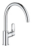 Картинка анонса товара «смеситель для кухни grohe start flow с высоким c-изливом, хром (31555001)»