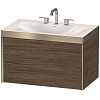 Картинка анонса товара «тумба с раковиной duravit xviu xv4610tb121p 80 см орех темный»