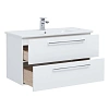 Тумба под раковину DREJA GIO, 100 см, подвесная, 2 ящика, белый глянец 77.0105W Тумба под раковину DREJA GIO, 100 см, подвесная, 2 ящика, белый глянец 77.0105W