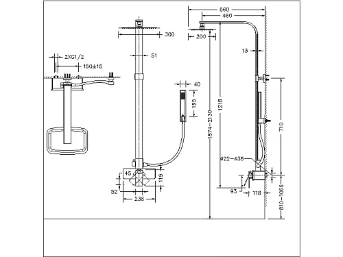 Душевой гарнитур Bravat Phillis F956101C-A-ENG Душевой гарнитур Bravat Phillis F956101C-A-ENG