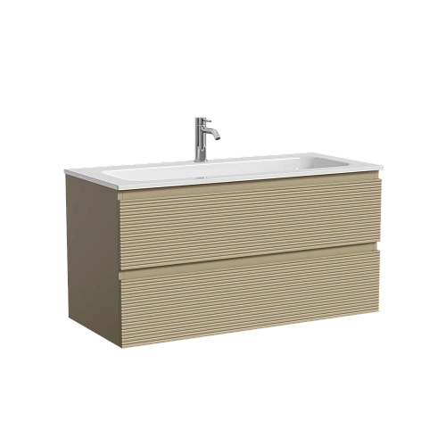 Тумба под раковину SANCOS Folk FL100CP 995х445х500 капучино, подвесная Тумба под раковину SANCOS Folk FL100CP 995х445х500 капучино, подвесная