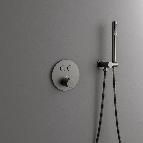 Душевая система Timo Saona SX-2370/18SM встраиваемая с термостатом черное золото Душевая система Timo Saona SX-2370/18SM встраиваемая с термостатом черное золото