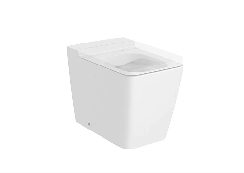 Унитаз приставной Roca Inspira Square 560, BTW, Rimless, белый матовый 347537620 Унитаз приставной Roca Inspira Square 560, BTW, Rimless, белый матовый 347537620
