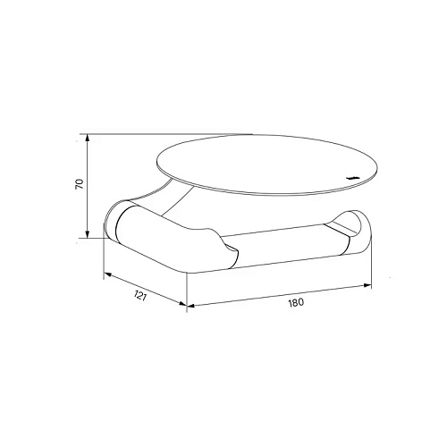 Держатель туалетной бумаги Iddis Noa белый матовый (NOAWT00i43) с овальной полкой Держатель туалетной бумаги Iddis Noa белый матовый (NOAWT00i43) с овальной полкой