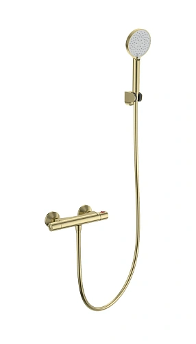 Смеситель для душа Wonzon & Woghand с термостатом, брашированное золото (WW-B2005-A-BG) Смеситель для душа Wonzon & Woghand с термостатом, брашированное золото (WW-B2005-A-BG)