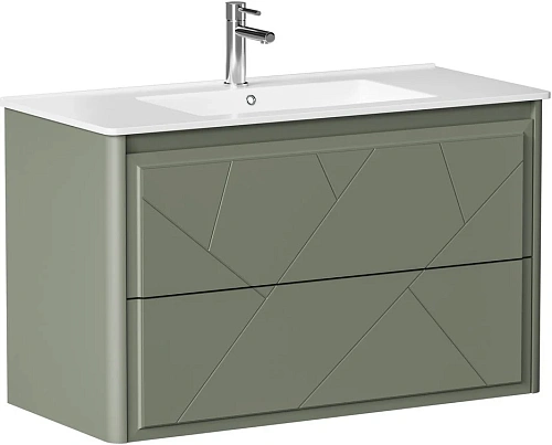 Тумба под раковину Allen Brau Paris 100 1.360002.CGM олива матовый Тумба под раковину Allen Brau Paris 100 1.360002.CGM олива матовый