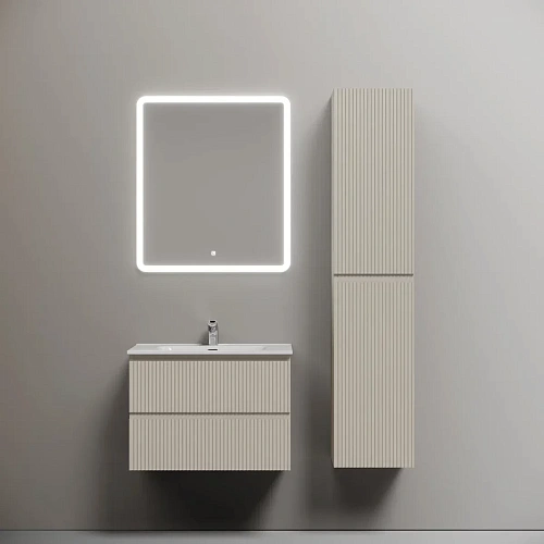 Тумба под раковину Sancos Snob R SNR70CE 690х445х500 Beige Soft, подвесная Тумба под раковину Sancos Snob R SNR70CE 690х445х500 Beige Soft, подвесная
