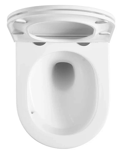 Унитаз подвесной Sintesi ELLIPSE SIN-TS-ELL-153 безободковый Tornado 3.0 с крышкой-сиденьем дюропласт, микролифт Унитаз подвесной Sintesi ELLIPSE SIN-TS-ELL-153 безободковый Tornado 3.0 с крышкой-сиденьем дюропласт, микролифт