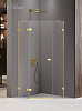Картинка анонса товара «душевой уголок new trendy avexa gold shine l 90x90x200 exk-3842 золото»