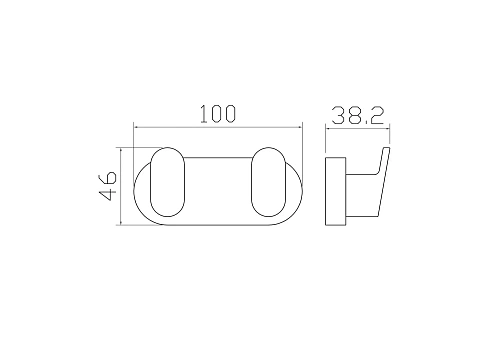 Крючок Wonzon & Woghand черный (WW-7725) Крючок Wonzon & Woghand черный (WW-7725)