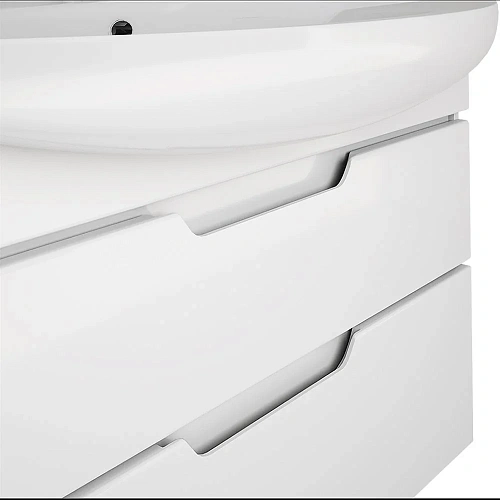 Тумба под раковину DREJA LAGUNA PLUS, 105 см, подвесная/напольная, 2 ящика, с опорами, белый глянец 99.0108 Тумба под раковину DREJA LAGUNA PLUS, 105 см, подвесная/напольная, 2 ящика, с опорами, белый глянец 99.0108