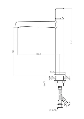 Смеситель для раковины BelBagno UNO UNO-LMC-NERO-W0 черный матовый Смеситель для раковины BelBagno UNO UNO-LMC-NERO-W0 черный матовый