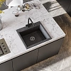 Кухонная мойка Aquaton Линеа 58 1A733032LW210 из литого мрамора, графит Кухонная мойка Aquaton Линеа 58 1A733032LW210 из литого мрамора, графит