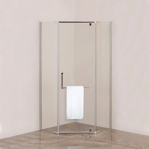 Душевой уголок DIWO Ростов RO03-090TCR/G 90х90, профиль хром 557065 Душевой уголок DIWO Ростов RO03-090TCR/G 90х90, профиль хром 557065