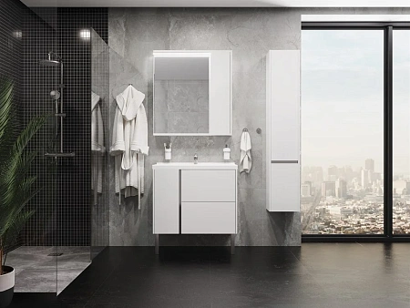 Шкаф-пенал Aquaton Стоун правый белый 1A228403SX01R Шкаф-пенал Aquaton Стоун правый белый 1A228403SX01R