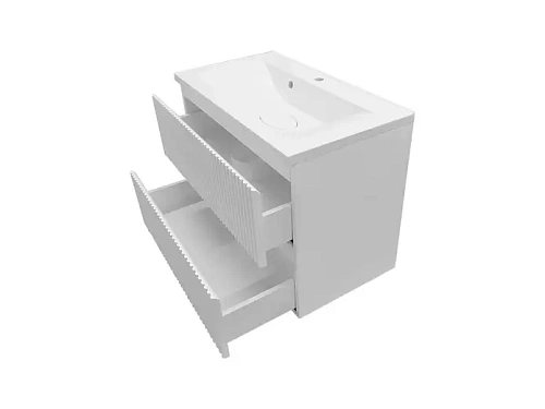 Тумба с раковиной Эстет Bali Wave 105 ФР-00018130 900х450 подвесная 2 ящика Тумба с раковиной Эстет Bali Wave 105 ФР-00018130 900х450 подвесная 2 ящика