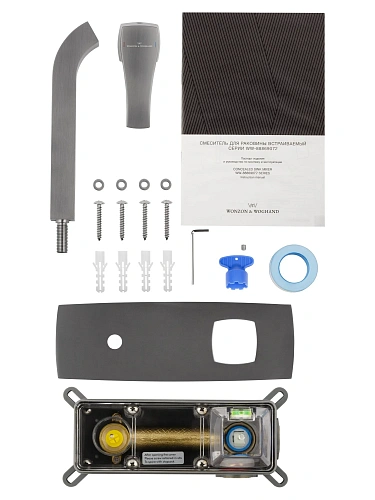 Смеситель для раковины Wonzon & Woghand FLEX встраиваемый, темный графит (WW-88869072-BGM) Смеситель для раковины Wonzon & Woghand FLEX встраиваемый, темный графит (WW-88869072-BGM)