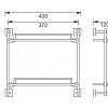 Полка Aquanet 4752 (40 см, двойная) Полка Aquanet 4752 (40 см, двойная)