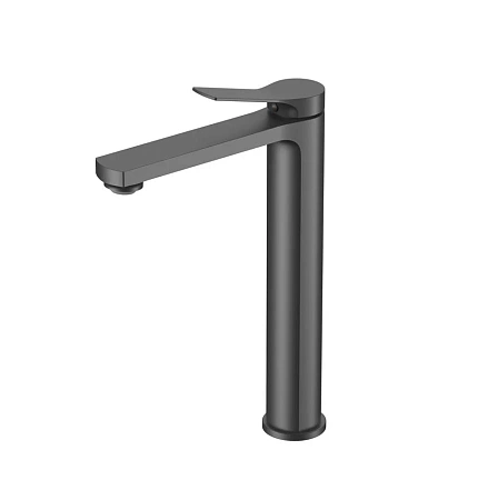 Смеситель для раковины Vincea Arco VBF-4AR02GM, вороненая сталь Смеситель для раковины Vincea Arco VBF-4AR02GM, вороненая сталь