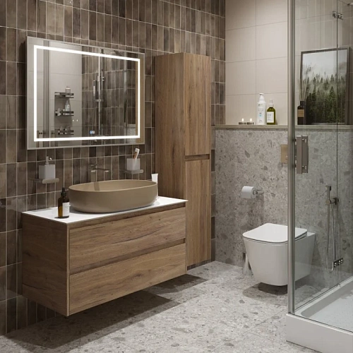 Тумба со столешницей и раковиной BelBagno KRAFT 100 kraft100rt-kepbo-1084h316-set подвесная KRAFT100RT-KEPBO-1084H316-SET Тумба со столешницей и раковиной BelBagno KRAFT 100 kraft100rt-kepbo-1084h316-set подвесная KRAFT100RT-KEPBO-1084H316-SET