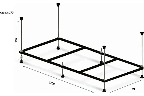 Каркас для ванны BERGES 170 051022 Каркас для ванны BERGES 170 051022