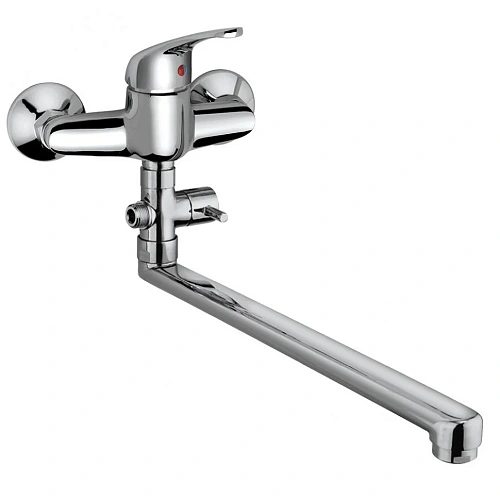 Смеситель для ванны Paini Creta 42CR119CAKM с длинным изливом без аксессуара Смеситель для ванны Paini Creta 42CR119CAKM с длинным изливом без аксессуара