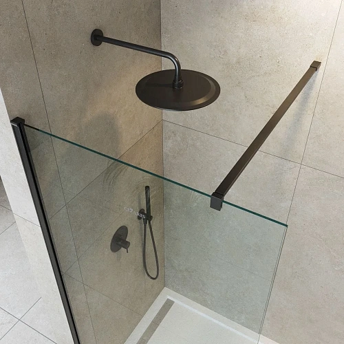 Душевая перегородка CEZARES LIBERTA-L-1-115-120-C-NERO 115см стекло прозрачное, профиль черный Душевая перегородка CEZARES LIBERTA-L-1-115-120-C-NERO 115см стекло прозрачное, профиль черный